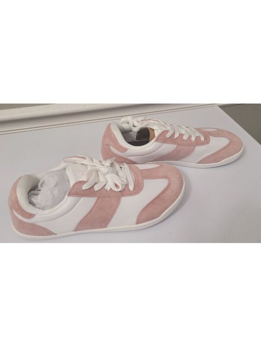WHITIN pink white women's sneakers fashion wide classic shoes size 40